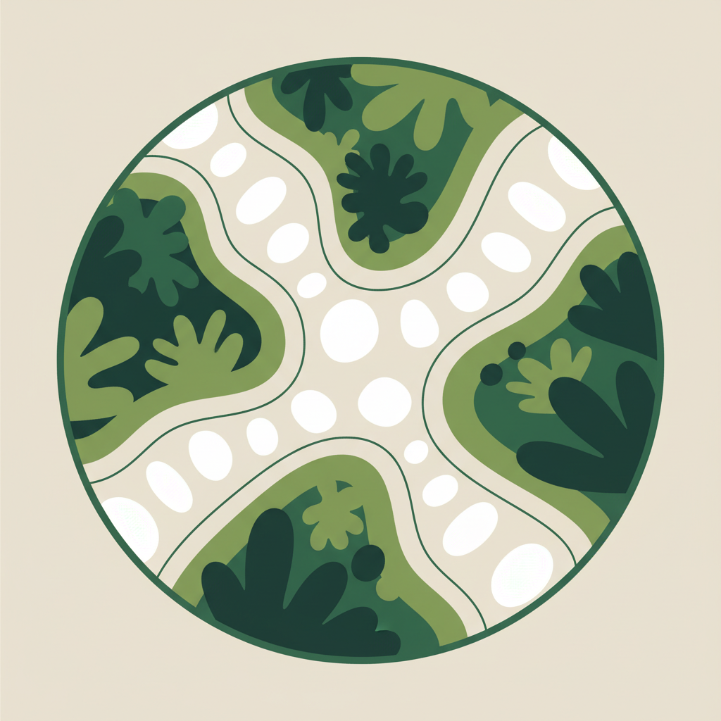 Illustration zur Gartengestaltung